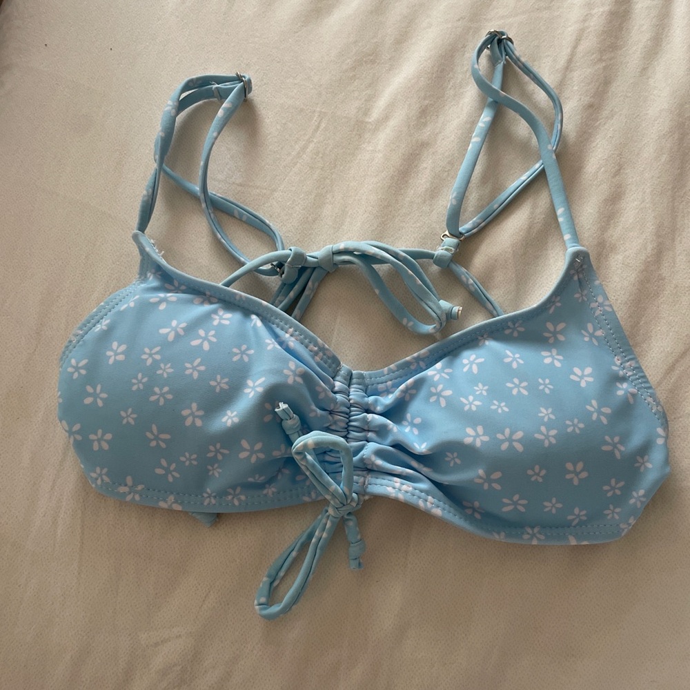 ☆ BLUE FLOWER SWIM TOP ☆